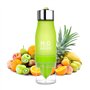 Bouteille de presse-agrumes 2 en 1 - Technologie d'infusion manuelle pour faire du jus frais (650 ml)