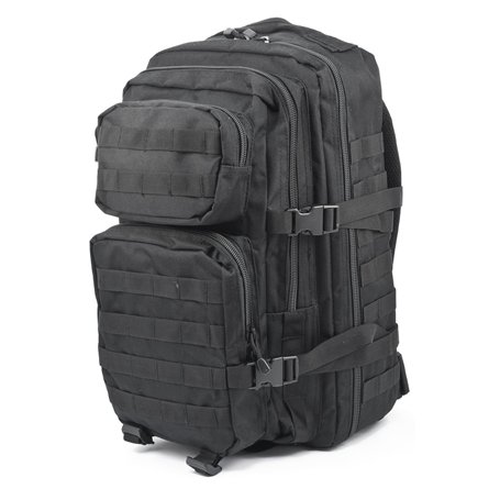 Mil-Tec Military Army Patrol Molle Assault Pack Tactical Combat Rucksack Backpack Bag 36L Black