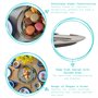 Argon Tableware 1x 60cm x 41cm Plateau de Service Ovale en Acier Inoxydable - Grand Fête Dîner Collation Buffet Nourriture Sandw