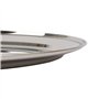Argon Tableware 1x 60cm x 41cm Plateau de Service Ovale en Acier Inoxydable - Grand Fête Dîner Collation Buffet Nourriture Sandw