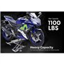 SwitZer Cric de réparation de moto 500 kg - Capacité de levage élevée - Support réglable - Poste de travail réglable - 45 x 15 c