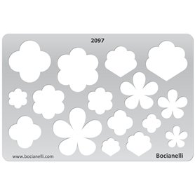 Bocianelli 15cm x 10cm Normographe Plastique Transparent Trace Gabarit de Dessin Conception Graphique Art Artisanat Fabrication