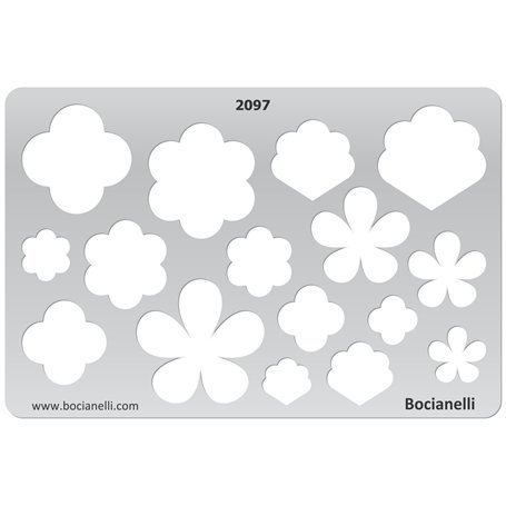 Bocianelli 15cm x 10cm Normographe Plastique Transparent Trace Gabarit de Dessin Conception Graphique Art Artisanat Fabrication