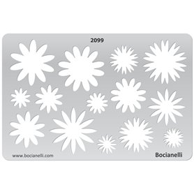 Bocianelli 15cm x 10cm Normographe Plastique Transparent Trace Gabarit de Dessin Conception Graphique Art Artisanat Fabrication