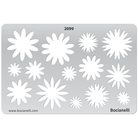 Bocianelli 15cm x 10cm Normographe Plastique Transparent Trace Gabarit de Dessin Conception Graphique Art Artisanat Fabrication