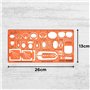 Gabarit Dessin Sanitaire 1:20 - Gabarit Architecte 1/20 - Normographe Sanitaire 1/20 - Pochoir Architecture - Gabarit de Mobilie