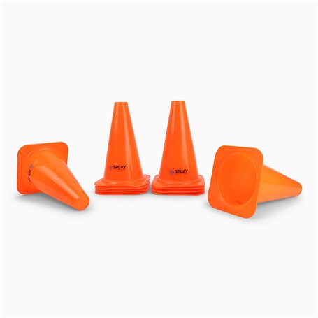 SplaySports Formation Cône de signalisation - 12 Pouces (Orange) x 4