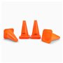 SplaySports Formation Cône de signalisation - 12 Pouces (Orange) x 4