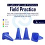 SplaySports Formation Cône de signalisation - 12 Pouces (Orange) x 4
