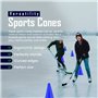 SplaySports Formation Cône de signalisation - 12 Pouces (Orange) x 4