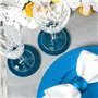 Argon Tableware 6 pièce métallique Chargeur microplaques - Fini métallique - 33cm - Bleu