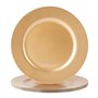 Argon Tableware 6 pièce métallique Chargeur microplaques - Fini métallique - 33cm - Or