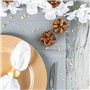 Argon Tableware 6 pièce métallique Chargeur microplaques - Fini métallique - 33cm - Or
