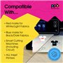 PPD Combo 40xA4 Papier Transfert Tee-Shirt, 20 Feuilles pour Textiles Blancs/Clairs et 20 pour Noirs/Foncés, Personnalisé, Jet d