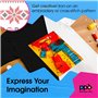 PPD Combo 40xA4 Papier Transfert Tee-Shirt, 20 Feuilles pour Textiles Blancs/Clairs et 20 pour Noirs/Foncés, Personnalisé, Jet d