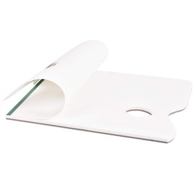 iGadgitz Home U7092 Palette Peinture Palette Jetable Bloc Palettes (50 Feuilles) -Blanc