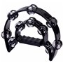 igadgitz Xtra U7236 Tambourin Double Demi-Lune - Noir