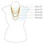 trois brins elena perle d'un blanc naturel collier de culture d'eau douce 7-8mm avec fermoir coulissant