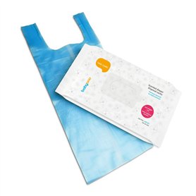 Sacs à couches jetables parfumés pour bébé - Hygiénique - Avec poignée à nouer - Sacs à déchets pour animaux domestiques