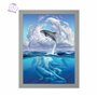 3D LiveLife Affiche Murales lenticulaires Symphonie de Dauphins de Deluxebase. Poster Océan 3D sans Cadre. Décoration Murale Par