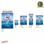 3D LiveLife Affiche Murales lenticulaires Symphonie de Dauphins de Deluxebase. Poster Océan 3D sans Cadre. Décoration Murale Par
