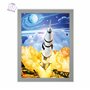 3D LiveLife Affiche Murales Lenticulaires Apollo de Deluxebase. Poster Espace 3D sans Cadre. Décoration Murale Parfaite. Oeuvre 