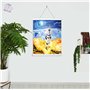 3D LiveLife Affiche Murales Lenticulaires Apollo de Deluxebase. Poster Espace 3D sans Cadre. Décoration Murale Parfaite. Oeuvre 