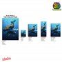 3D LiveLife Affiche Murales Lenticulaires Baleine Bleue de Deluxebase. Poster Océans 3D sans cadre. Décoration Murale Parfaite. 