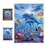 3D LiveLife Affiche murales lenticulaires Hippocampes de Deluxebase. Poster Récif Corallien 3D sans cadre. Décoration murale par