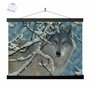 3D LiveLife Affiche Murales Lenticulaires Silence Brisé de Deluxebase. Poster Loup 3D sans Cadre. Décoration Murale Parfaite. Oe