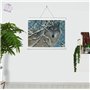 3D LiveLife Affiche Murales Lenticulaires Silence Brisé de Deluxebase. Poster Loup 3D sans Cadre. Décoration Murale Parfaite. Oe