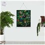 3D LiveLife Affiche murales lenticulaires Amis de la Jungle de Deluxebase. Poster jungle 3D sans cadre. Décoration murale parfai