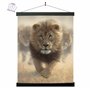 3D LiveLife Affiche Murales Lenticulaires Course du Lion Deluxebase. Poster Lion 3D sans Cadre. Décoration Murale Parfaite. Oeuv