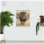 3D LiveLife Affiche Murales Lenticulaires Course du Lion Deluxebase. Poster Lion 3D sans Cadre. Décoration Murale Parfaite. Oeuv