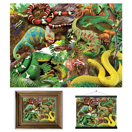 3D LiveLife Affiche Murales Lenticulaires Créature Curieuses de Deluxebase. Poster Faune 3D sans Cadre. Décoration Murale Parfai