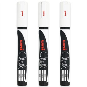 Uni Marqueurs blancs craie liquide Pointe ogive (1