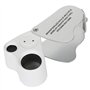 TRIXES Set de 3 loupes de bijoutier lentilles 30, 40, Double 30/60 avec éclairage LED loupe eclairante