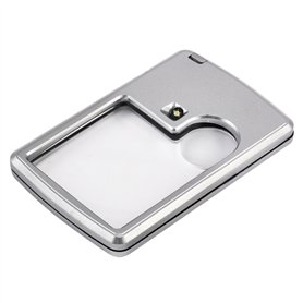 TRIXES 3X 6X Haute Qualité Double Illumination Loupe Loupe de Poche