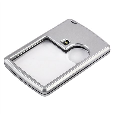 TRIXES 3X 6X Haute Qualité Double Illumination Loupe Loupe de Poche