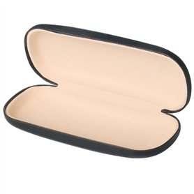 TRIXES Etui Lunettes Noir en Simili Cuir pour à Cadres Petits ou Moyens boîtier lunettes rigide