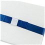 TRIXES 6x Boîte à bijoux - Boîtes-cadeaux en carton avec couvercles - Bleu foncé et blanc perle - Intérieur en mousse - pour Bou