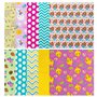 TRIXES Lot de 10 carrés de tissu de Pâques - Motifs de Pâques de poussins