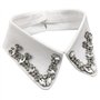 TRIXES Faux Col Strass – Collier Diamante – Déguisement Halloween – Accessoire Applique Collier Détachable