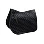 Rhinegold Tapis de Selle Hexagonal en Velours - Noir