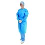 Premier (5525) - Lot de 10 blouses bleues fluides - Manches longues - Jetables