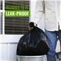 EcoBag – Lot de 50 sacs poubelle ultra résistants, Plastique, Noir , 2x