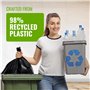 EcoBag – Lot de 50 sacs poubelle ultra résistants, Plastique, Noir , 2x