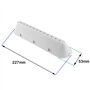 SPARES2GO Lot de 3 Bras de Levage de Tambour 12 Trous compatible avec Indesit Machine à Laver (227 mm x 53 mm x 38 mm)