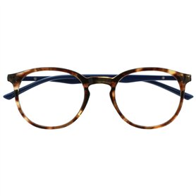 OPULIZE Met Lunettes de Lecture Anti-Lumière Bleue Monture Ronde et Mince Charnières à Ressort Améliore le Sommeil Jeux Ordinate