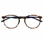 OPULIZE Met Lunettes de Lecture Anti-Lumière Bleue Monture Ronde et Mince Charnières à Ressort Améliore le Sommeil Jeux Ordinate